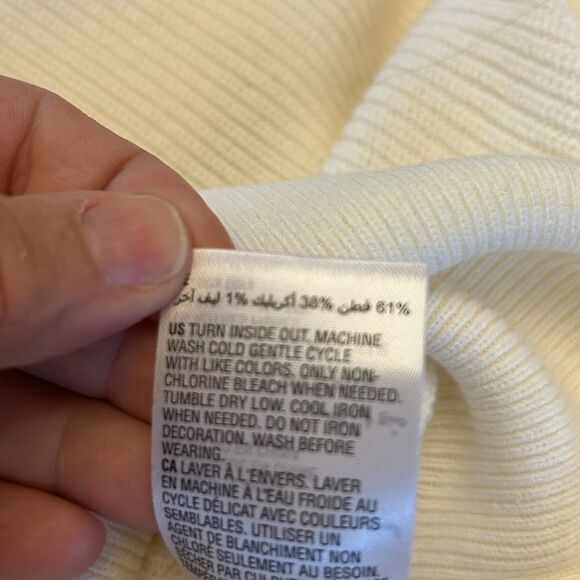 INC International Concepts washed white long sleeve tunic sweater Size L New - Picture 11 of 11